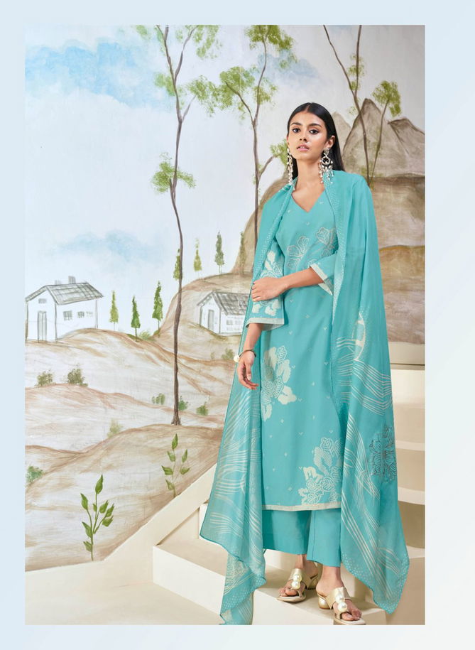 Hiba By Ganga Embroidery Premium Cotton Dress Material Wholesale Shop In Surat